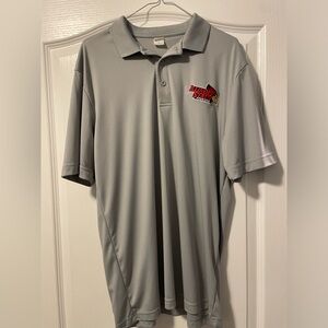 Sport-Tek Illinois State Redbirds polo gray medium